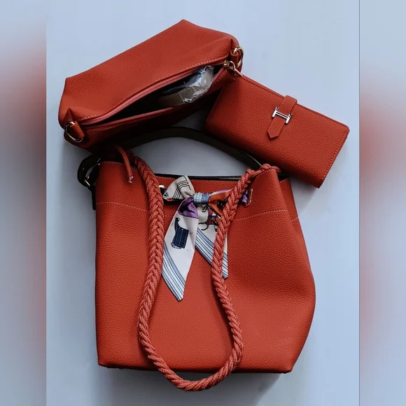 Hermes La Maison Orange Shoulder Bag Set - Picture 1 of 4